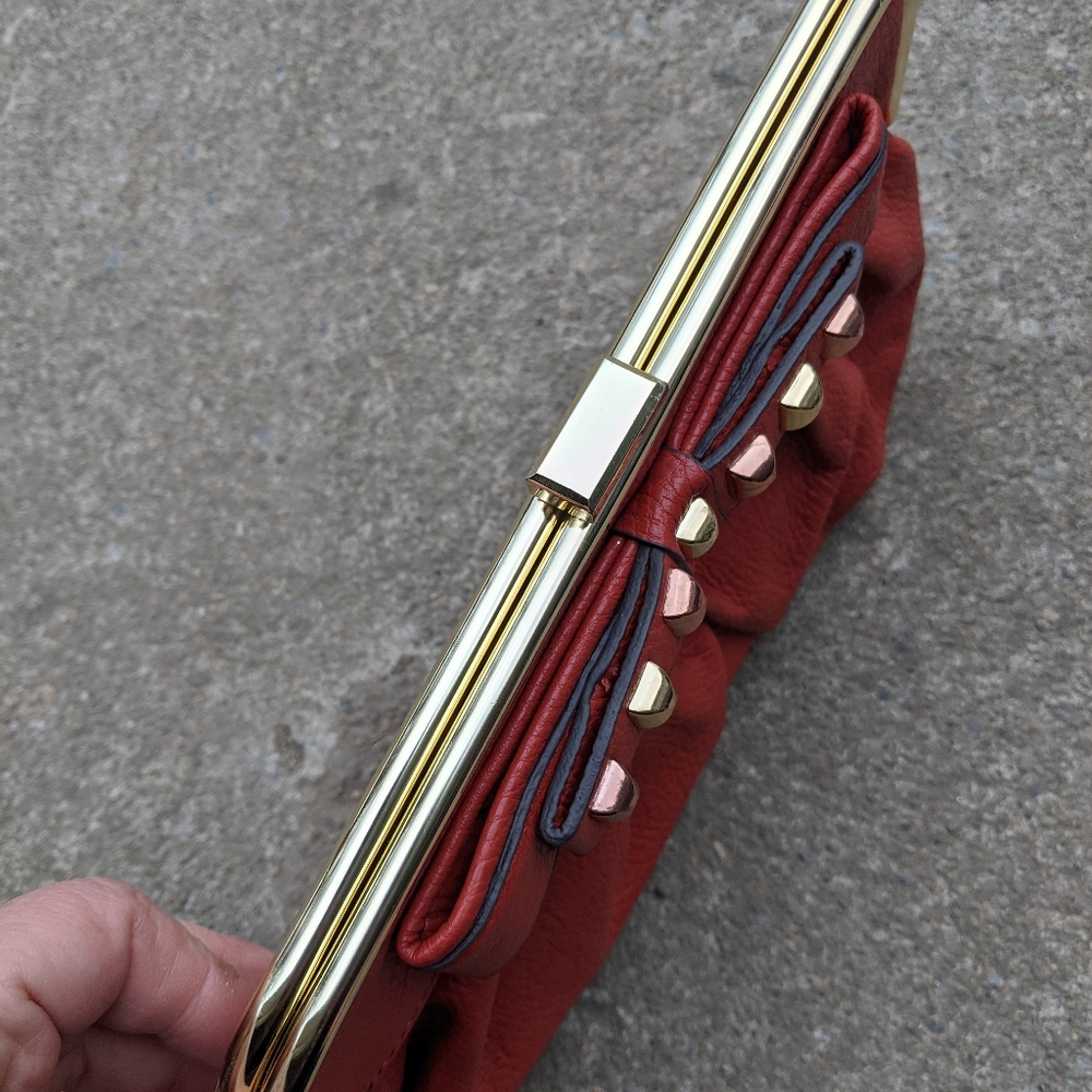 Jessica Simpson Burnt Orange Clutch Wallet - Picture 3 of 8